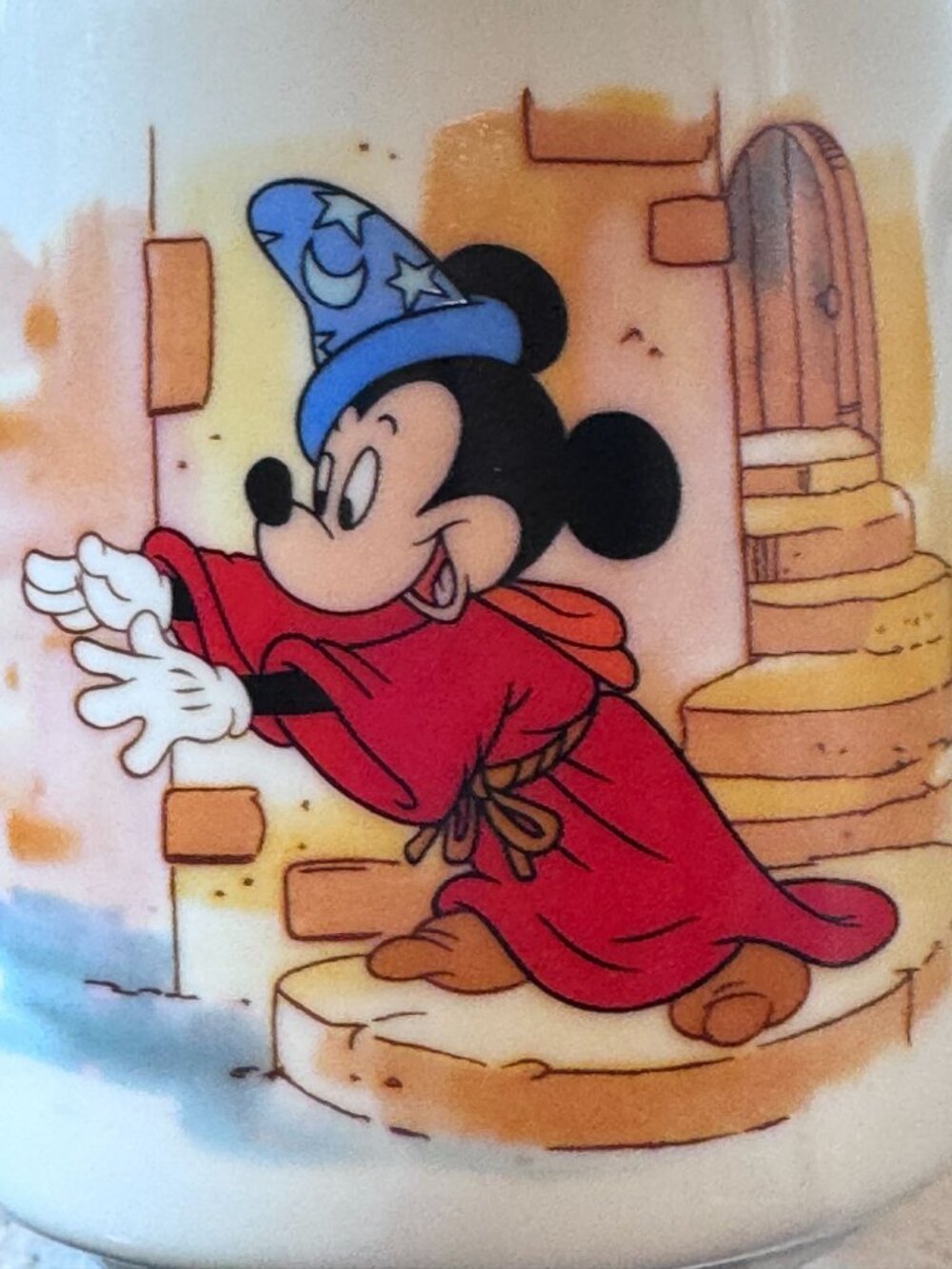 Vintage Disneyland Walt Disney World Sorcerer Mickey Fantasia Mug Japan - Picture 6 of 8